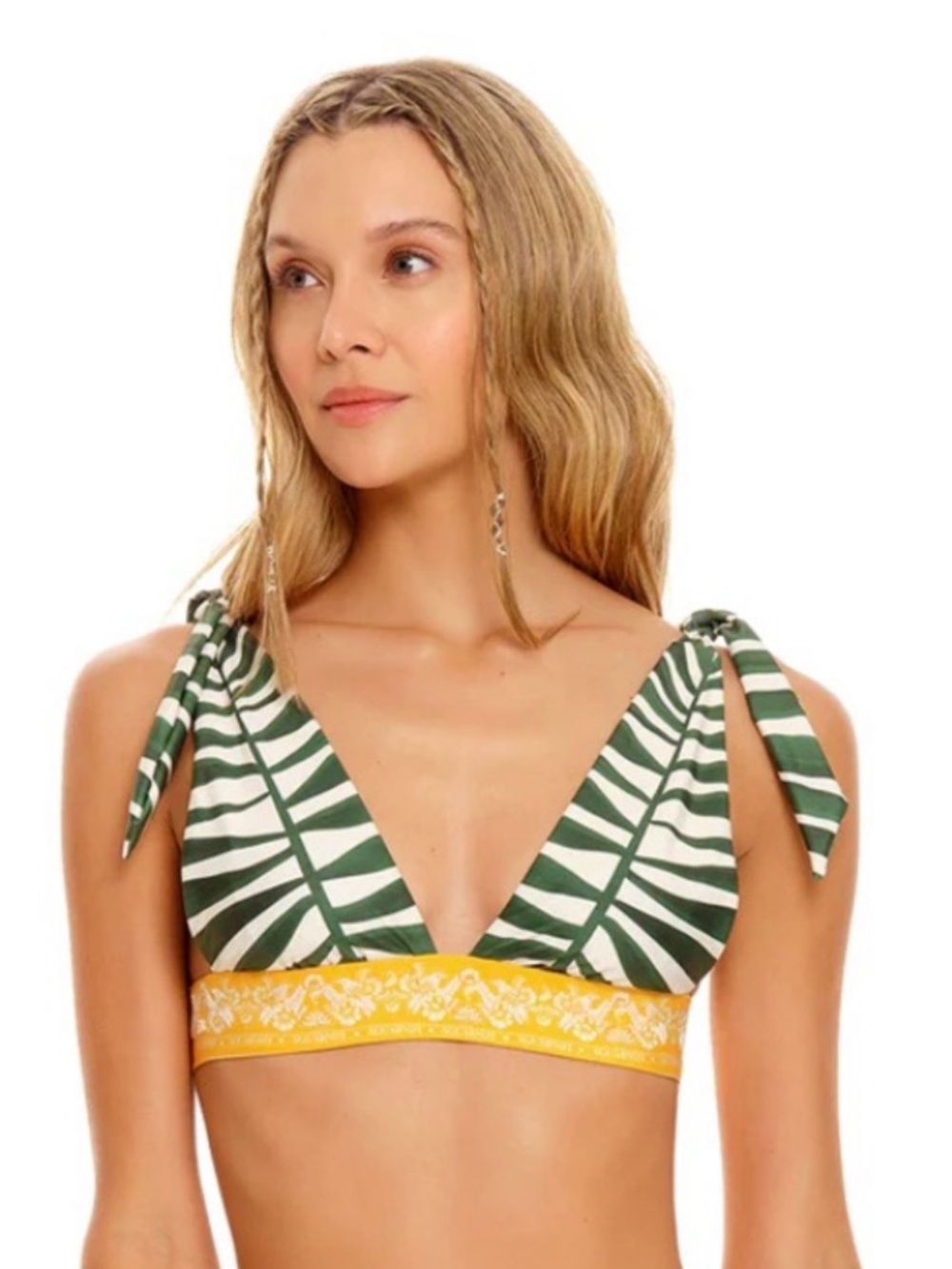 Agua Bendita Laurie Tout Tie Bikini Top Size Medium